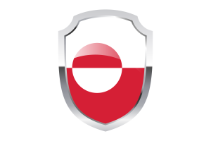Greenland Shield Logo flag