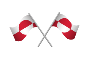 Greenland Flag Emblem Vector Free flag