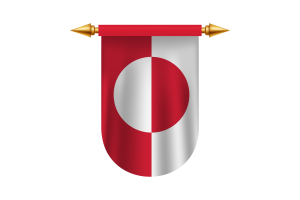 Greenland Flag Emblem Vector Images flag