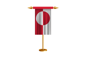 Greenland Ceremonial Flag Vector Free flag