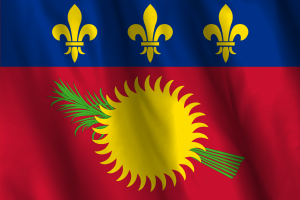 Nationale Flagge von Guadeloupe flag
