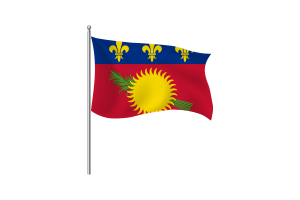 Guadeloupe Flagge Clipart flag