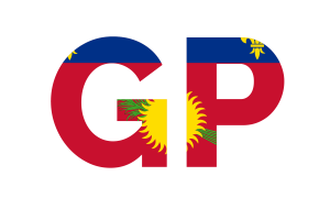 Guadeloupe Ländercode flag