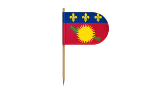 Guadeloupe Flagge für Schreibtisch, Tisch flag