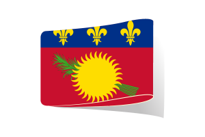 Guadeloupe Flagge Illustration Clipart flag