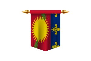 Emblem von Guadeloupe flag