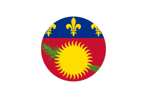 Guadeloupe Flagge Kreis Vektor Kostenlos flag