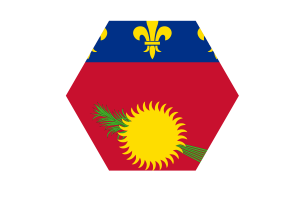 Guadeloupe Flagge Vektor Kostenlos | SVG und PNG flag