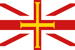 Flag of Guernsey islands flag