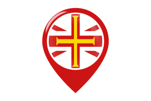 Guernsey islands Flag Map Pin Icon flag