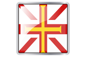 Guernsey islands Flag Square icon flag