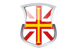 Guernsey islands Pride Flag flag