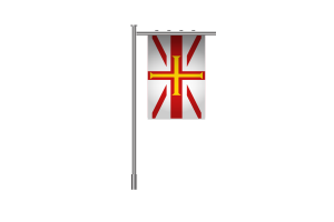 3d Guernsey islands Standing Flag flag