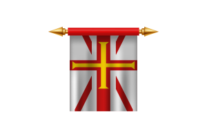 Guernsey islands Emblem flag
