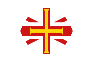 Guernsey islands Flag Vector Illustration flag