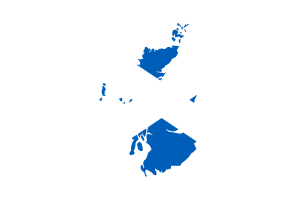 Scotland Map with Flag flag