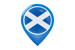 Scotland Flag Map Pin Icon flag