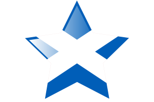 Scotland Flag Star Icon flag