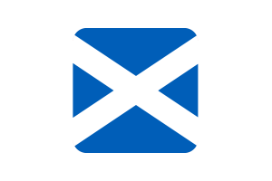Scotland Flag Square Rounded Shape flag