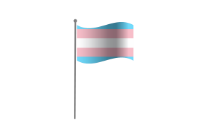 Drapeau des personnes transgenres flottant flag