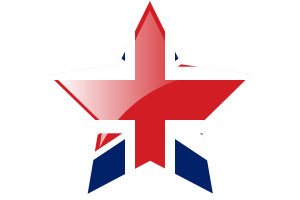 Union Jack Flag Star Icon flag