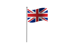 Waving Flag of Union Jack flag