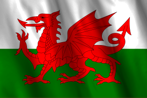 Nationale Flagge von Wales flag