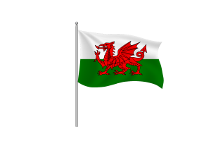 Wales Flagge Symbol flag