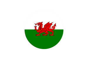 Wales-Flagge Kreis Vektor Kostenlos flag