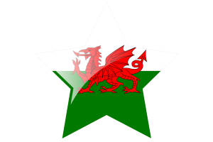 Wales Flagge Stern Icon flag