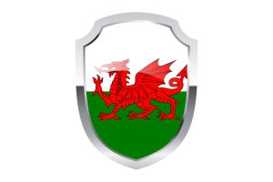 Wales Schild Logo flag