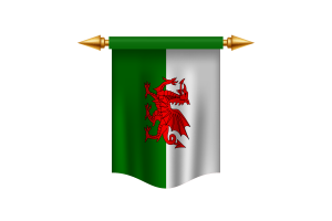 Wales-Flagge königliches Banner flag