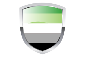 Clipart du drapeau national aromantique flag