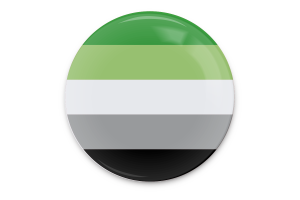 Art vecteur du drapeau aromantique flag