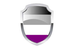 Asexual Shield Logo flag