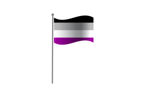 Waving Flag of Asexual flag