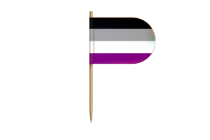 Asexual Flag for Desk, Table flag