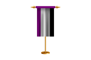 Asexual Ceremonial Flag Vector Free flag