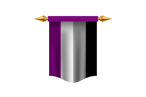 Asexual Flag Royal Banner flag