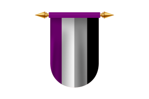 Asexual Flag Emblem Vector Images flag
