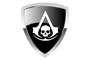 Bandera Escudo de Assassin's Creed flag