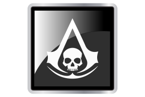 Ícono cuadrado de la bandera de Assassin's Creed flag