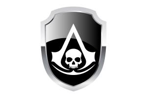 Logo del escudo de Assassin's Creed flag