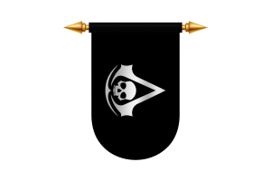 Imágenes vectoriales del emblema de la bandera de Assassin's Creed flag