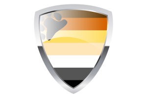 Drapeau du bouclier de l'ours flag