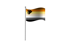 Drapeau flottant de l'ours flag