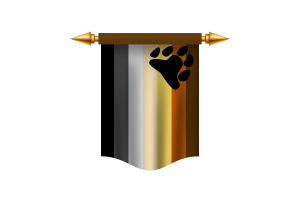 Bannière royale du drapeau de l'ours flag