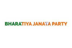 Bharatiya Janata Party Text Art flag