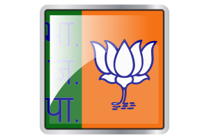 Bharatiya Janata Party Flag Square icon flag