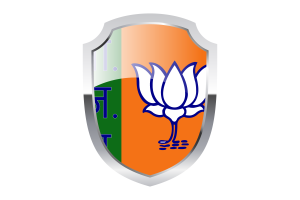 Bharatiya Janata Party Shield Logo flag
